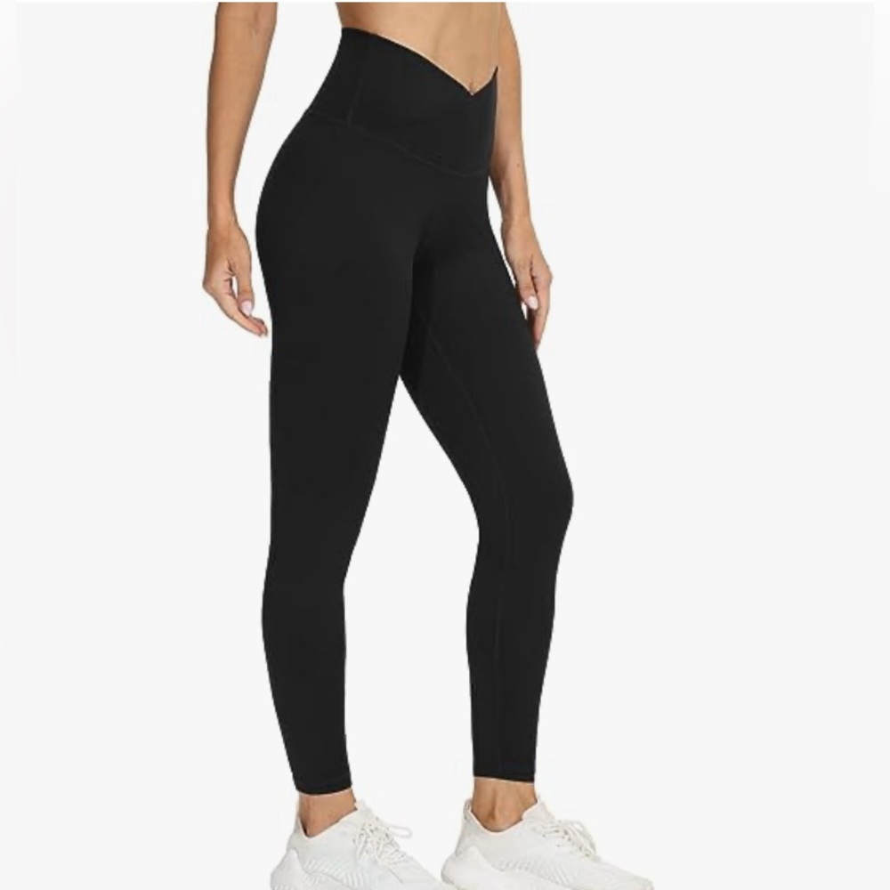 TNNZEET Leggings for Women, Black High Waisted Plus Size Workout Yoga Pants